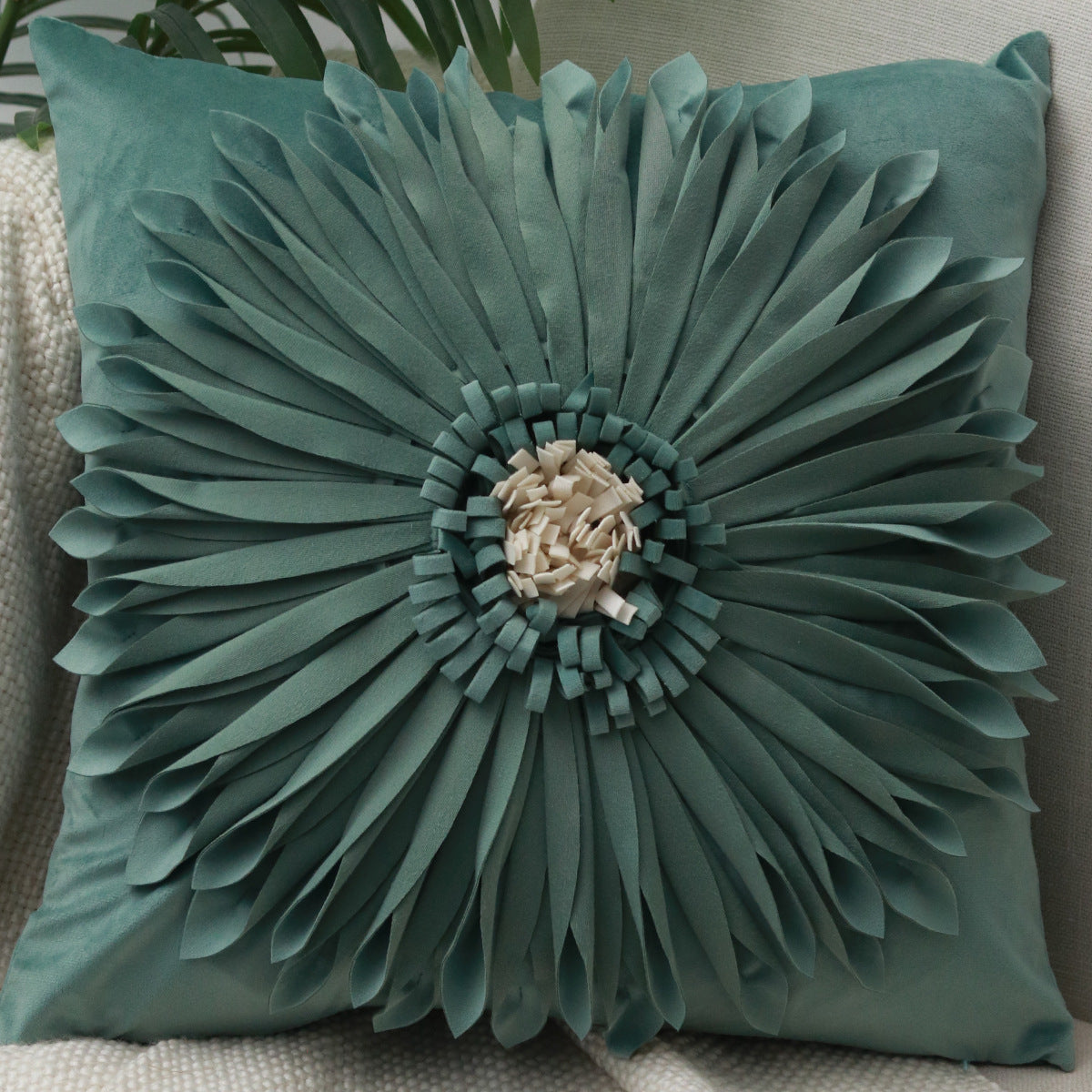 Kissenbezug Chrysantheme, einfarbig