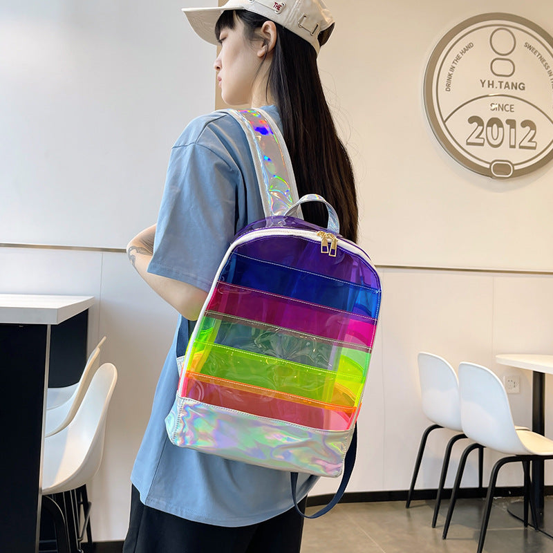 Transparenter PVC Rucksack mit grossem Fassungsvermögen – Bild 6 | LuxeStyle