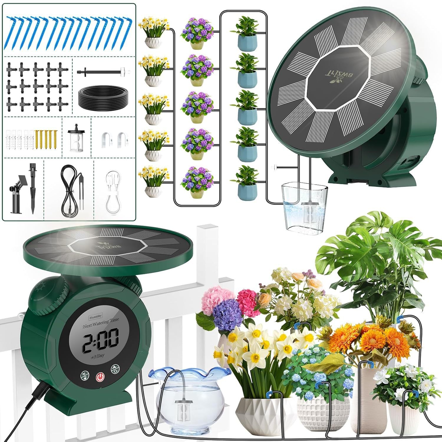 Solar-Bewässerung für Garten und Hof