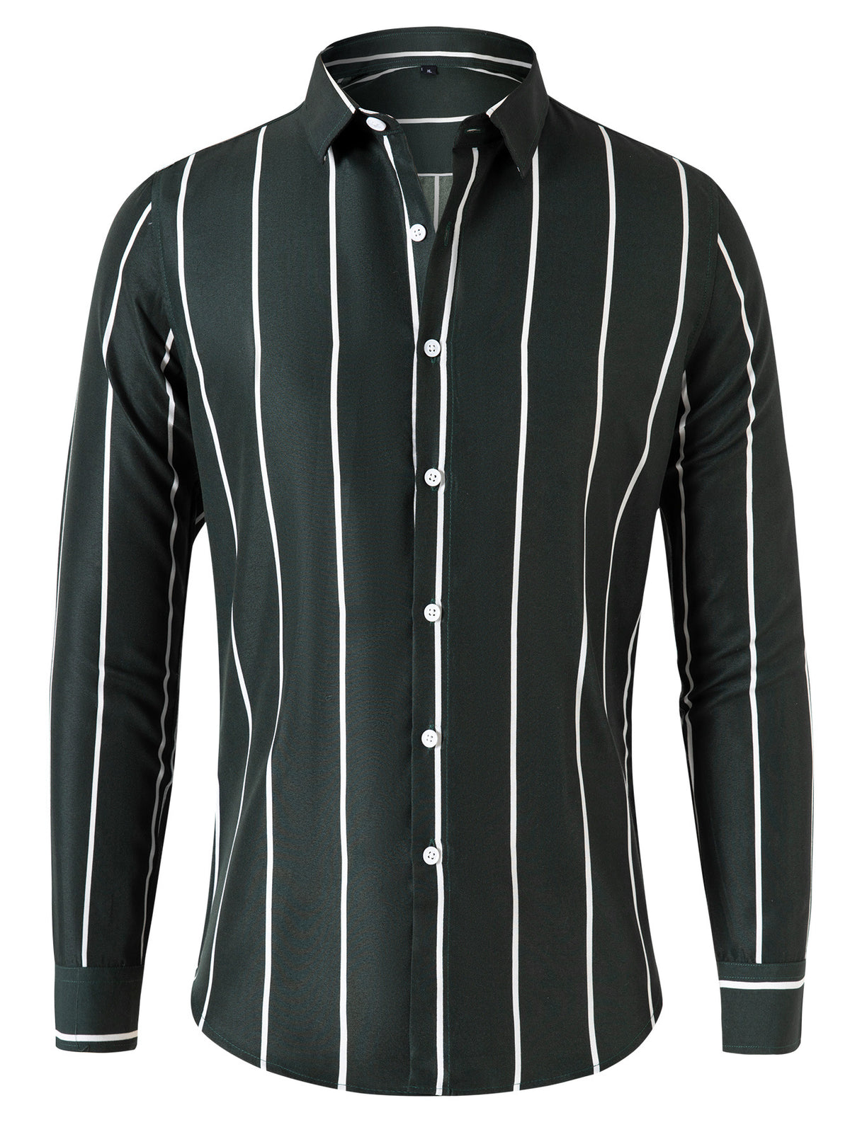 Slim-Fit Langarmhemd für Herren mit Streifen – Bild 2 | LuxeStyle