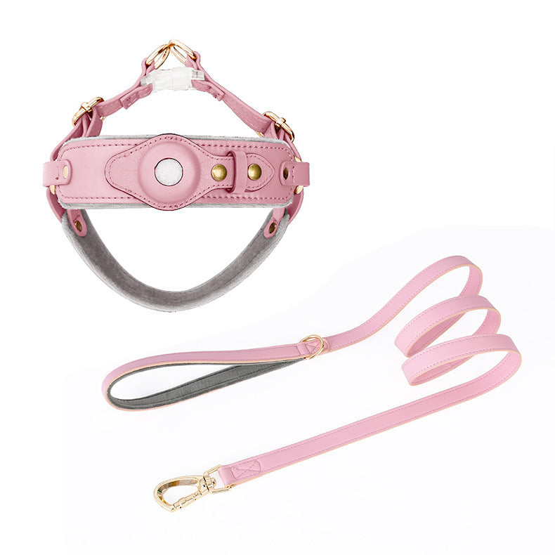 Hunde-Brustgeschirr mit AirTag-Halterung & Leine – Bild 6 | LuxeStyle