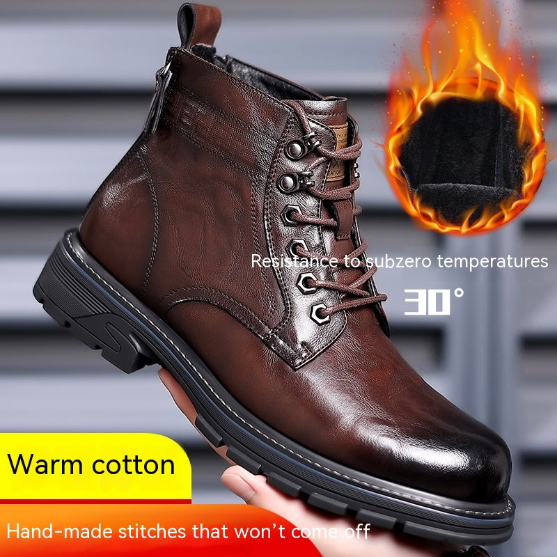Vintage Leder-Boots mit Fleecefutter – Bild 2 | LuxeStyle