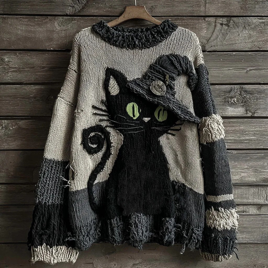 Langes Damen Sweatshirt mit 3D-Effekt