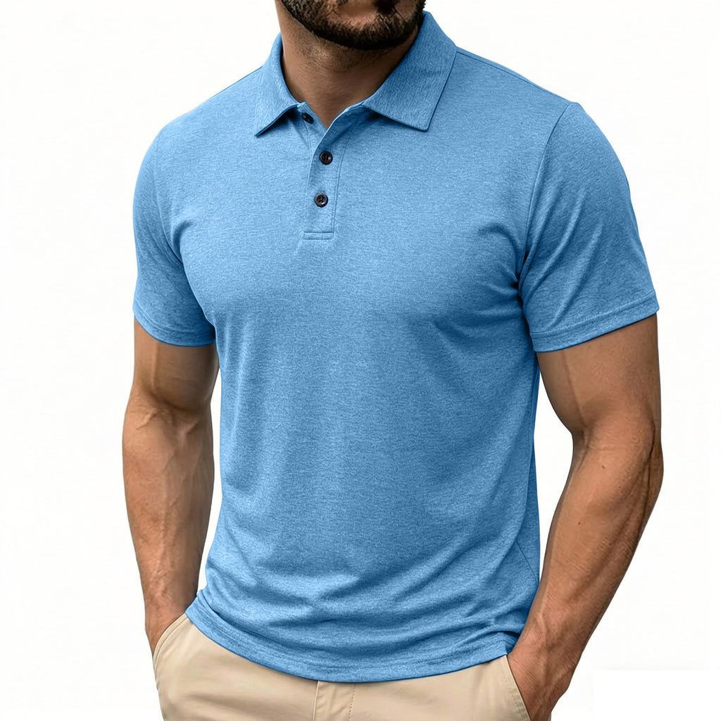 Einheitsfarbenes Kurzarm-Shirt für Herren