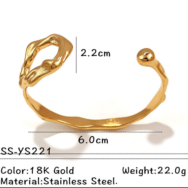 Offenes Vintage Armband aus Edelstahl – Bild 3 | LuxeStyle