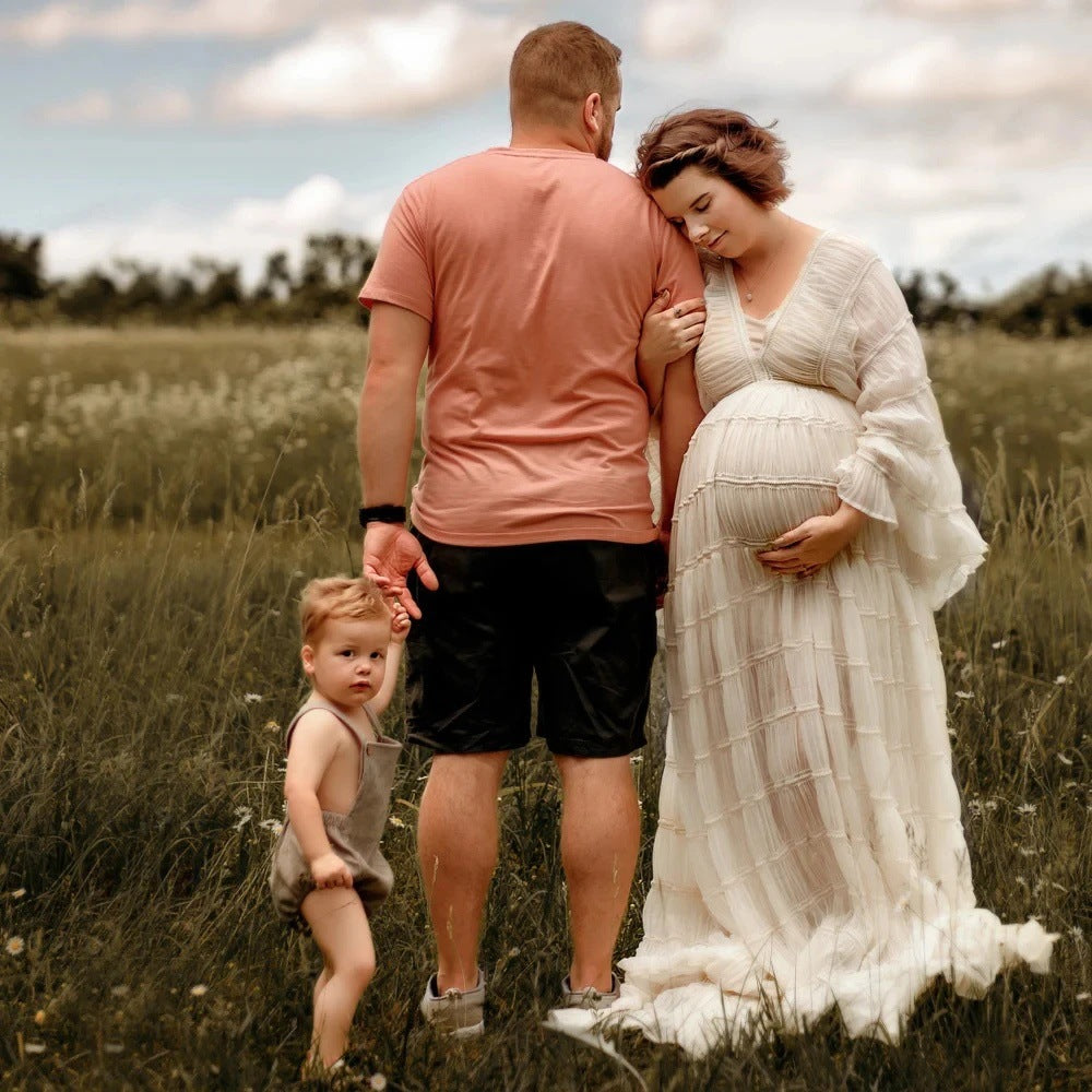 Boho Umstandskleid für Fotoshootings