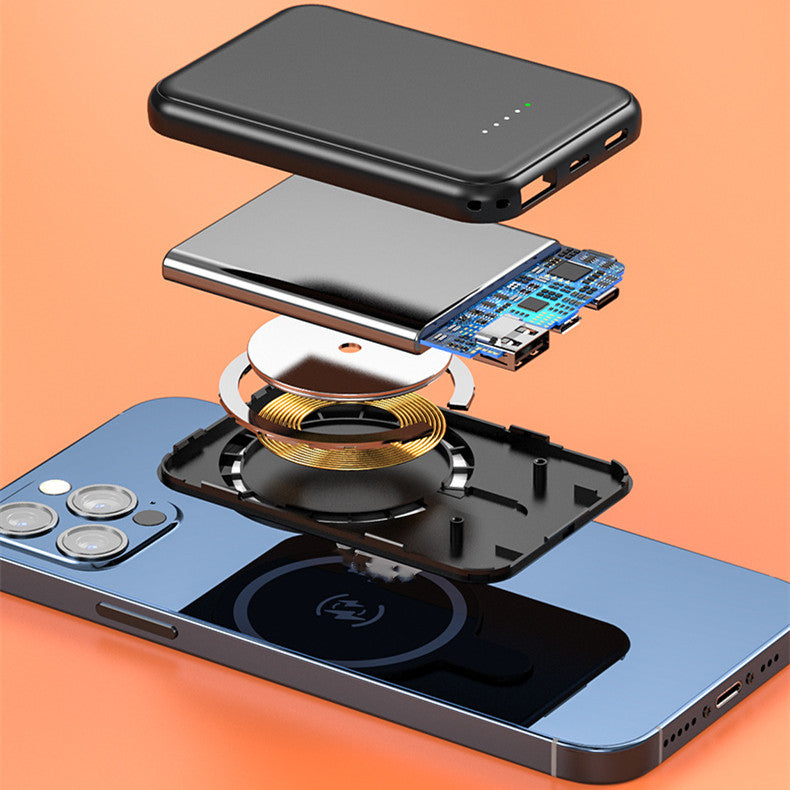 Mini Magnetisches Powerbank für schnelles Laden