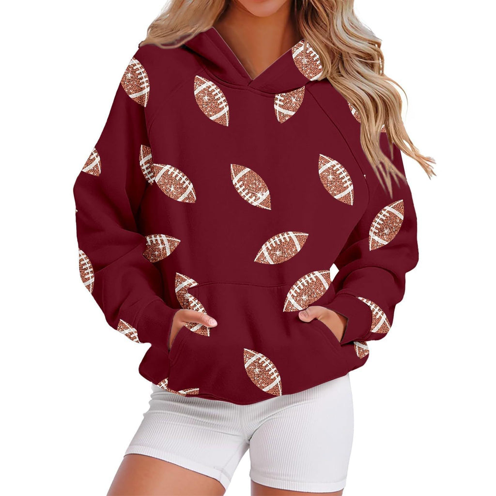 Kapuzen-Sweatshirt mit Baseball-Design