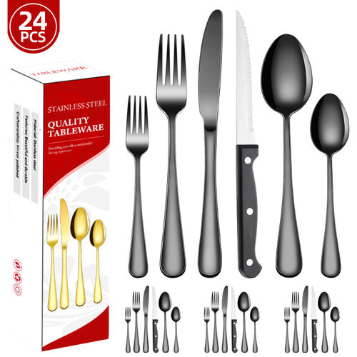 48-teiliges Besteckset aus Edelstahl