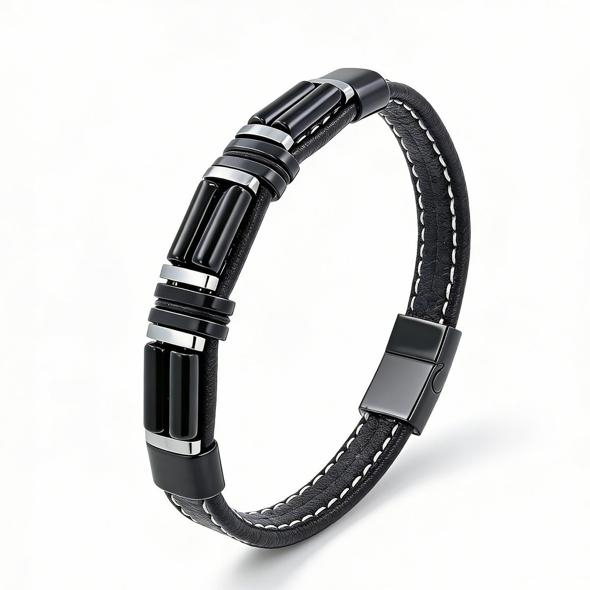Handgefertigter Lederarmband – Bild 4 | LuxeStyle