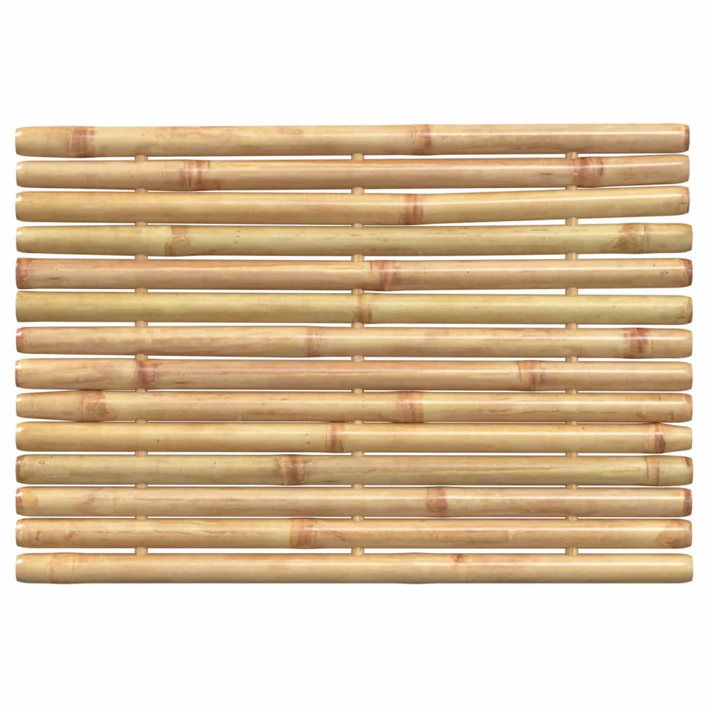 2er-Set Bambus-Badematten