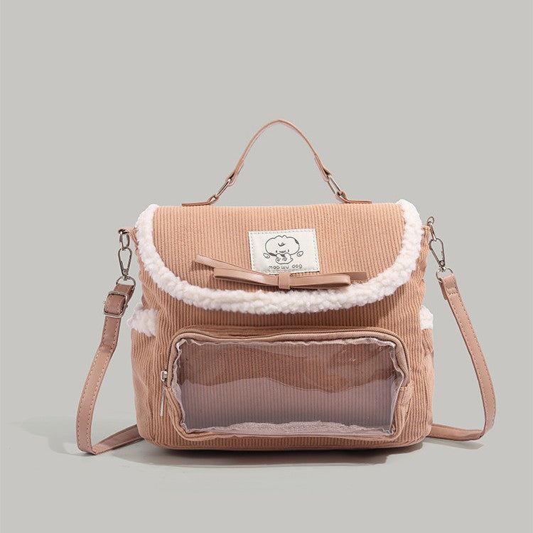 Corduroy-Rucksack für Frauen | LuxeStyle