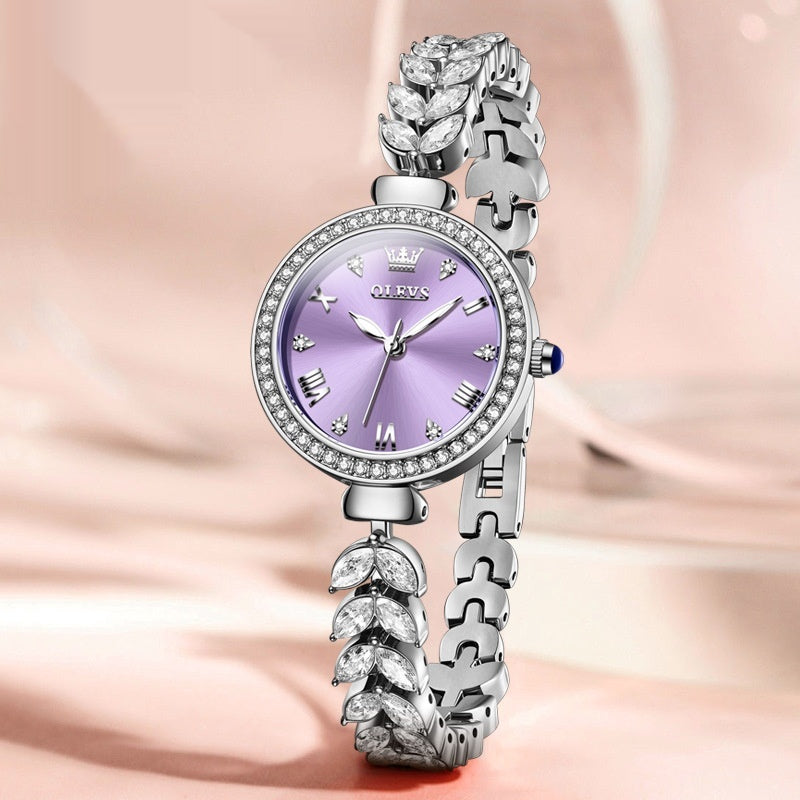 Elegante Quarz-Armbanduhr für Damen