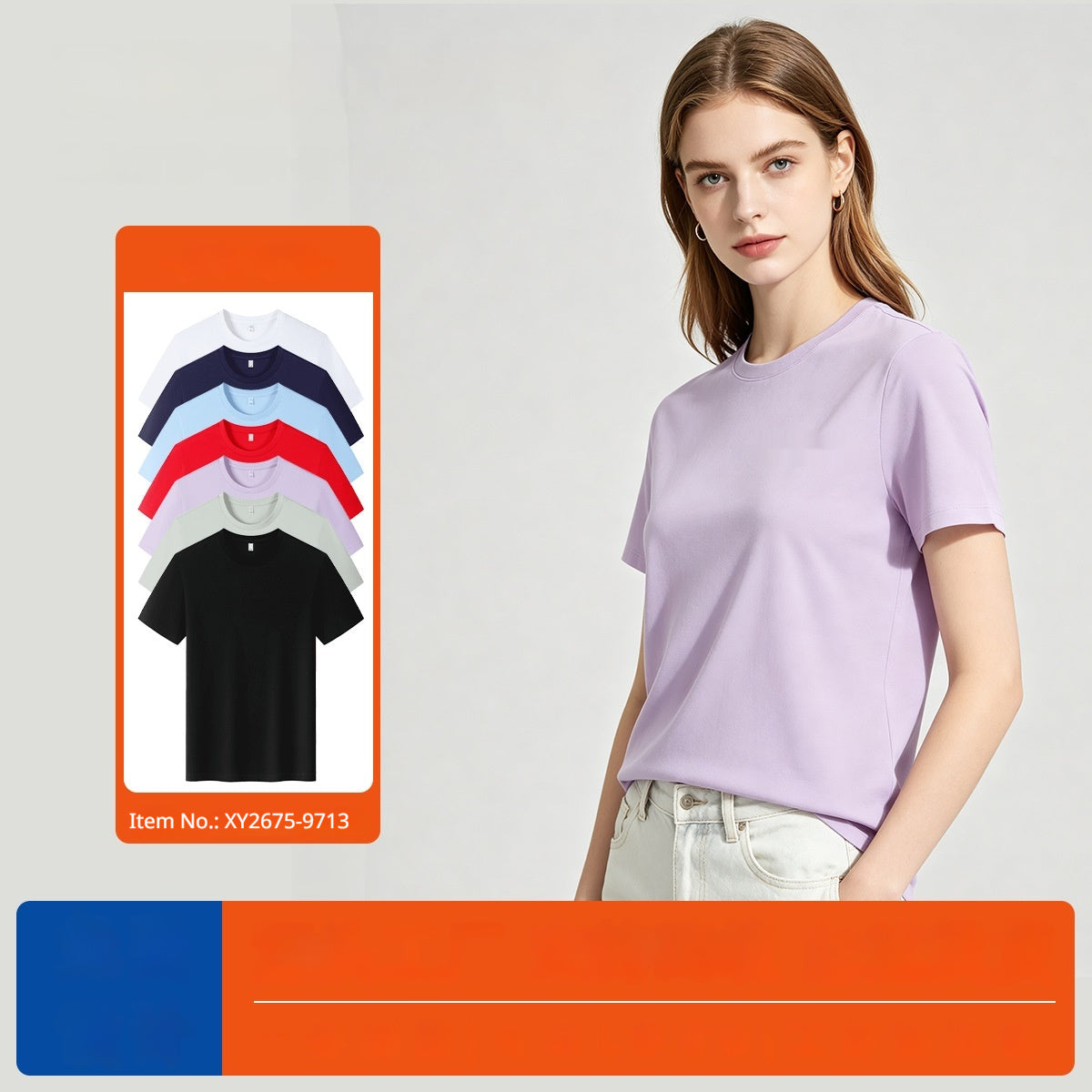 Mercerisierte Baumwolle dünn Unisex-Top