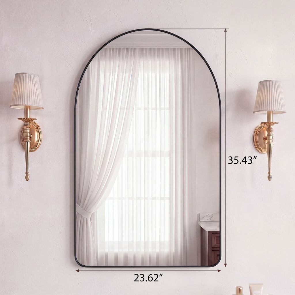 Gebogenes Wandspiegel für Badezimmer