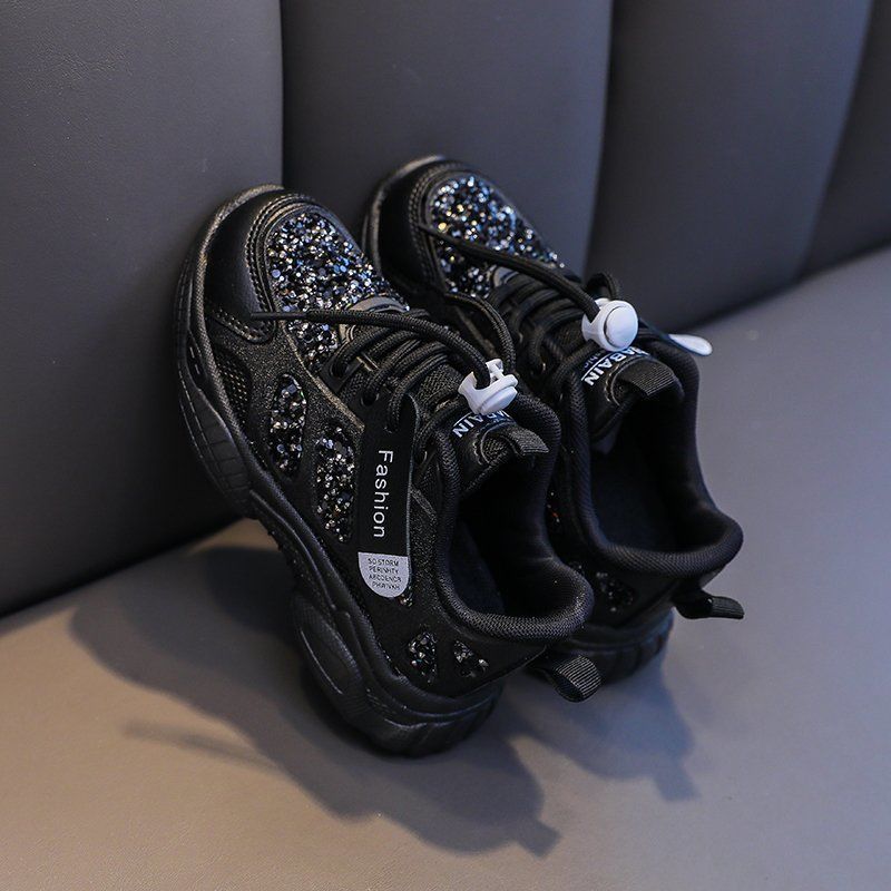 Atmungsaktive Pailletten-Sneaker für Kinder – Bild 5 | LuxeStyle