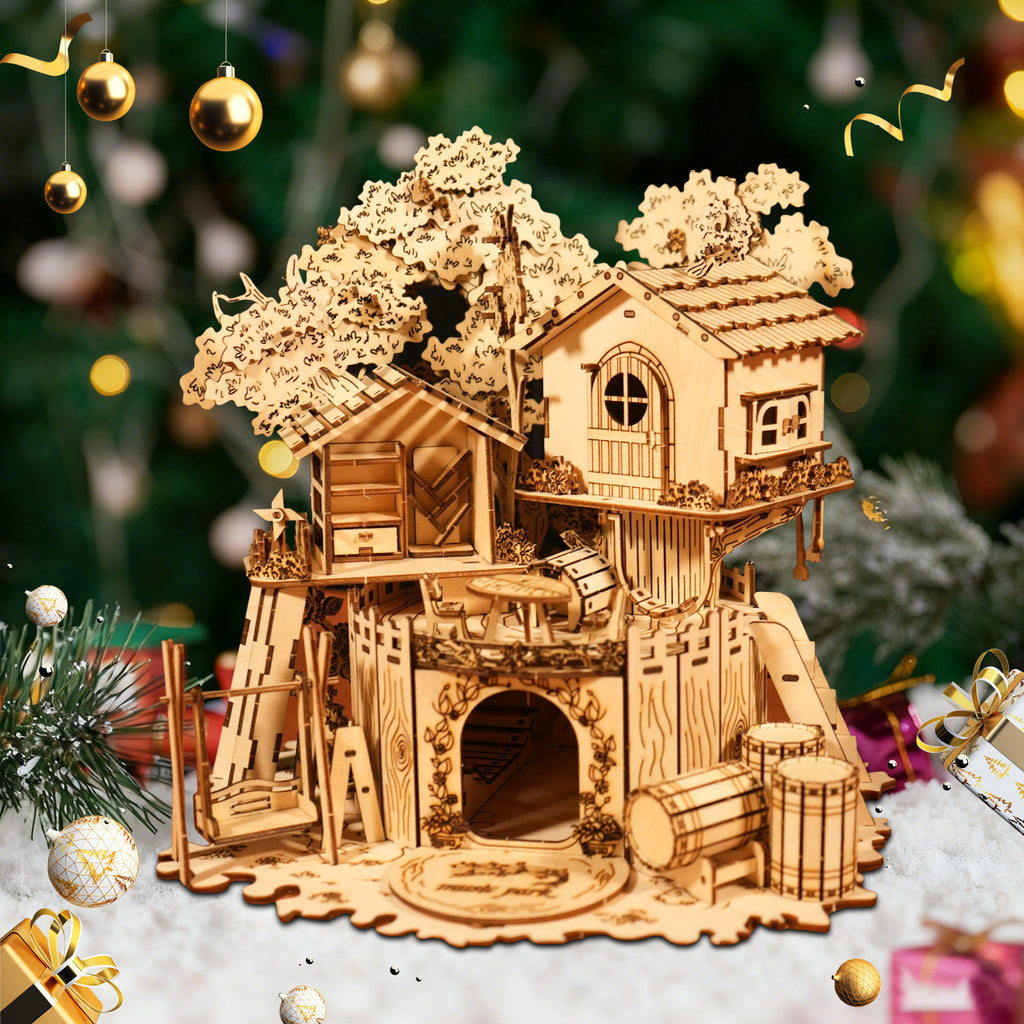 3D Holzpuzzle Baumhaus