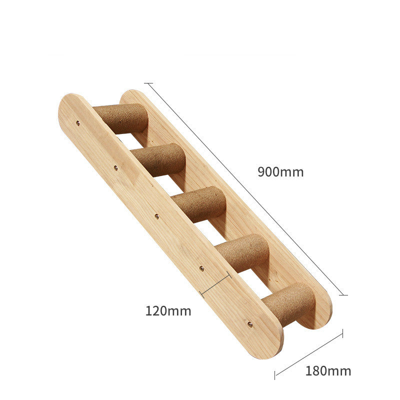Katzen-Kletterwand aus Massivholz