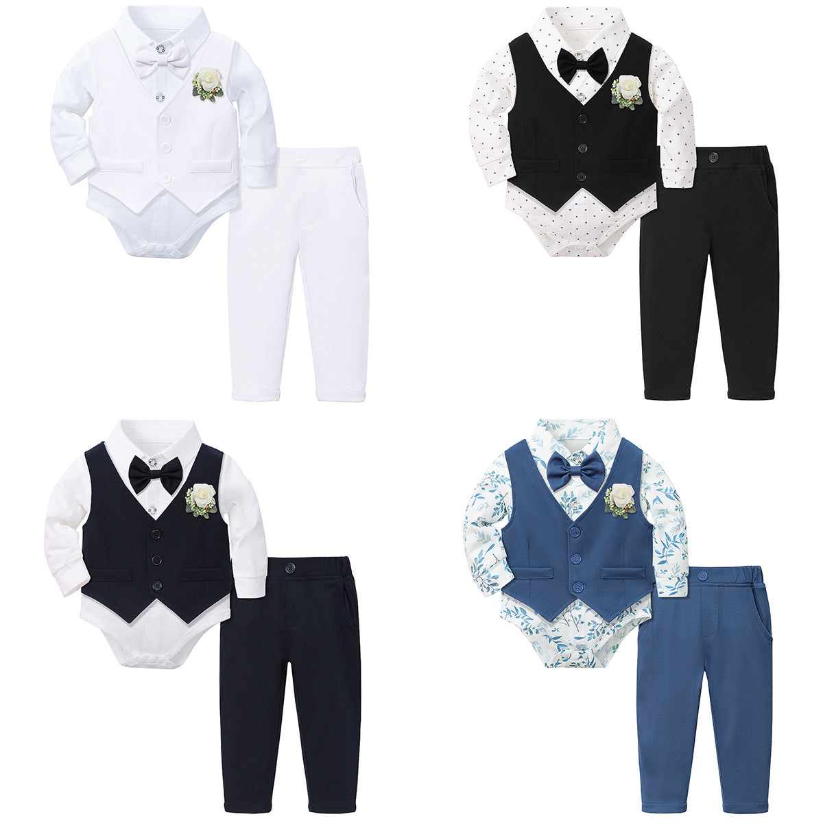 Baby Anzug Set mit Fliege – Bild 8 | LuxeStyle