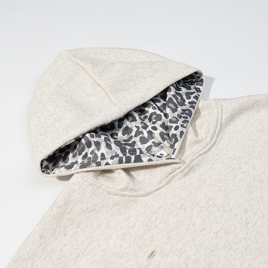 Kapuzen-Sweatshirt mit Lochmuster