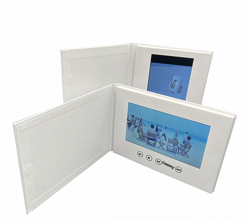 Video-Buch mit Hardcover und 7-Zoll-Display