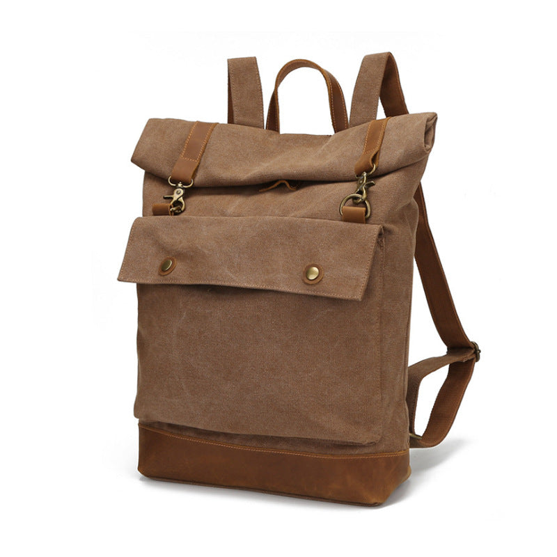 Rucksack mit Rolltop und Schulterklammer – Bild 7 | LuxeStyle