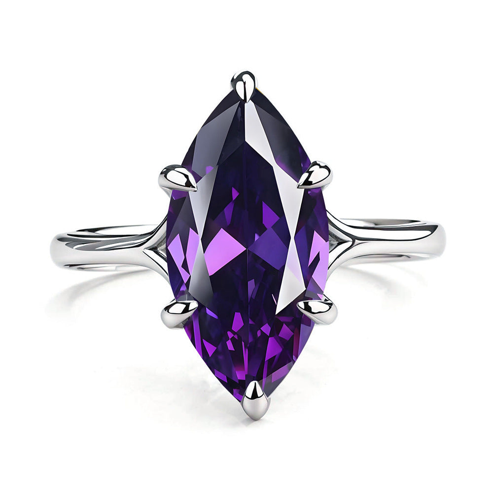 925 Silber Marquise Ring mit Strasssteinen – Bild 2 | LuxeStyle