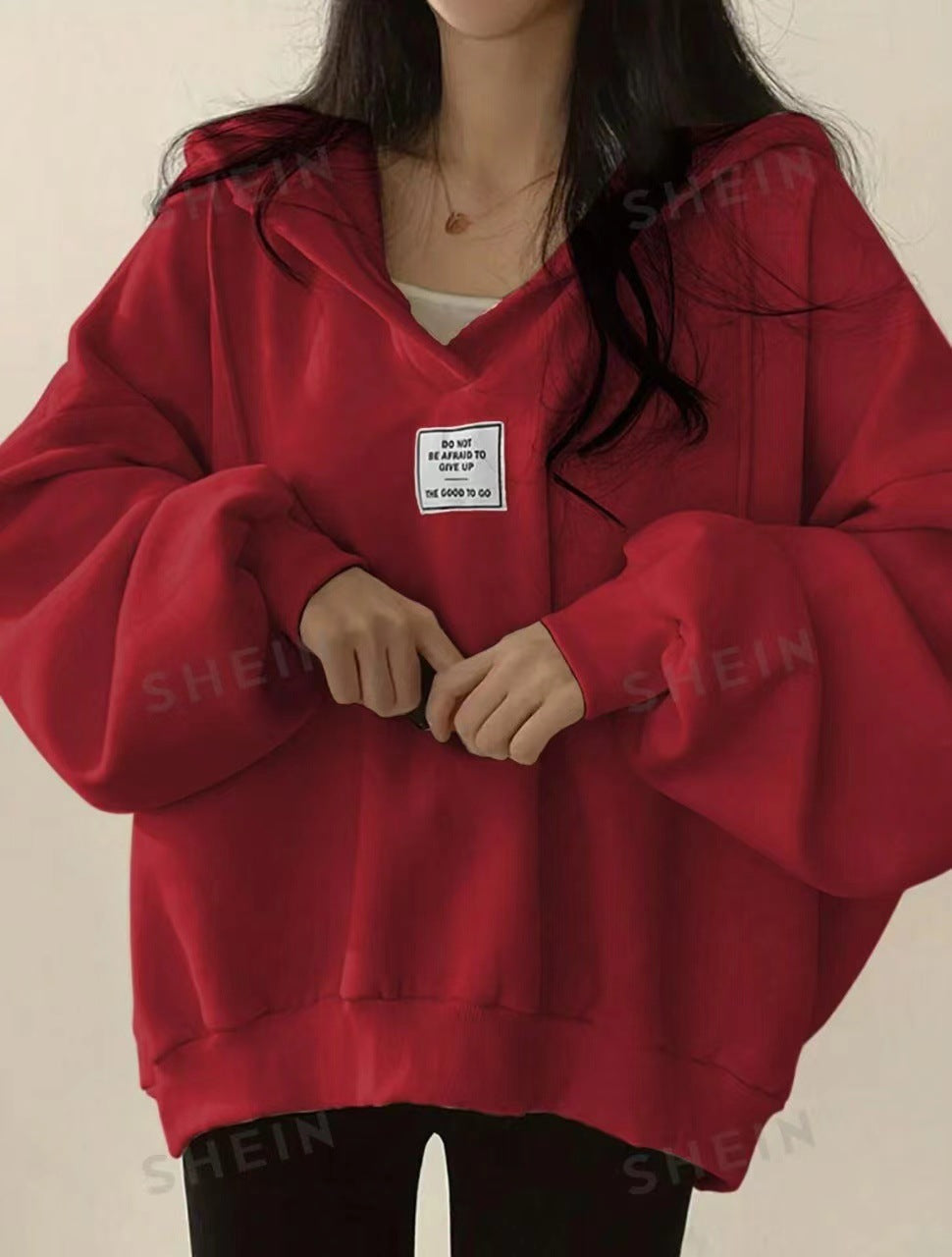 Lässiges Sweatshirt mit Kapuze