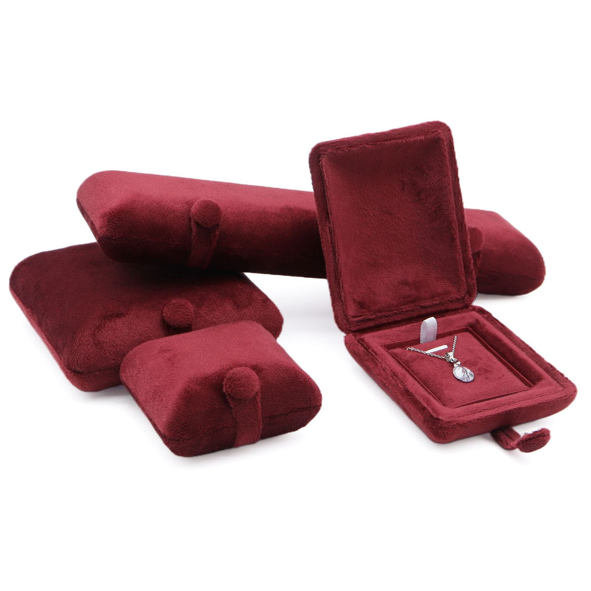 Muschelförmiges Schmuckkästchen aus Samt – Bild 3 | LuxeStyle