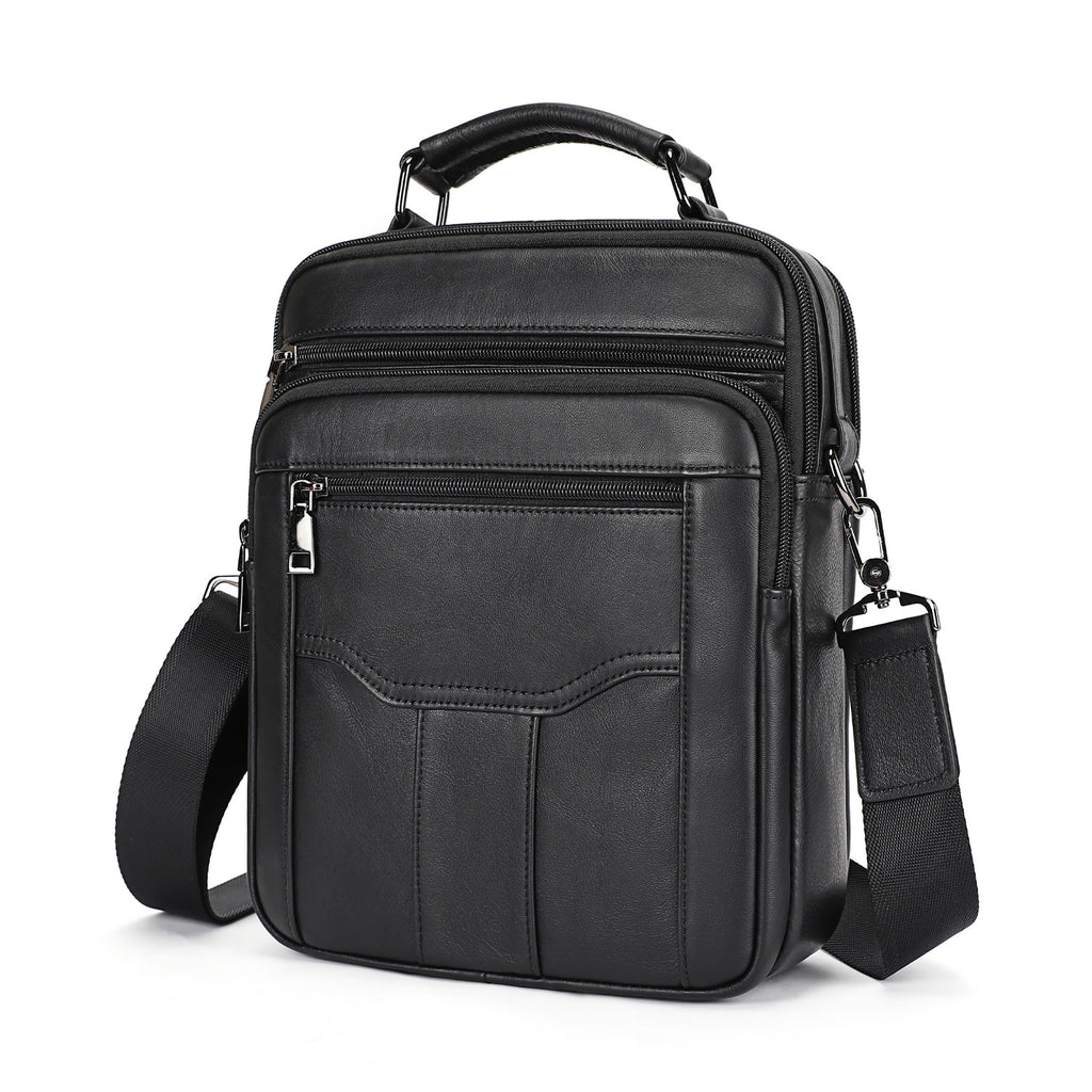 Business Schultertasche aus Leder