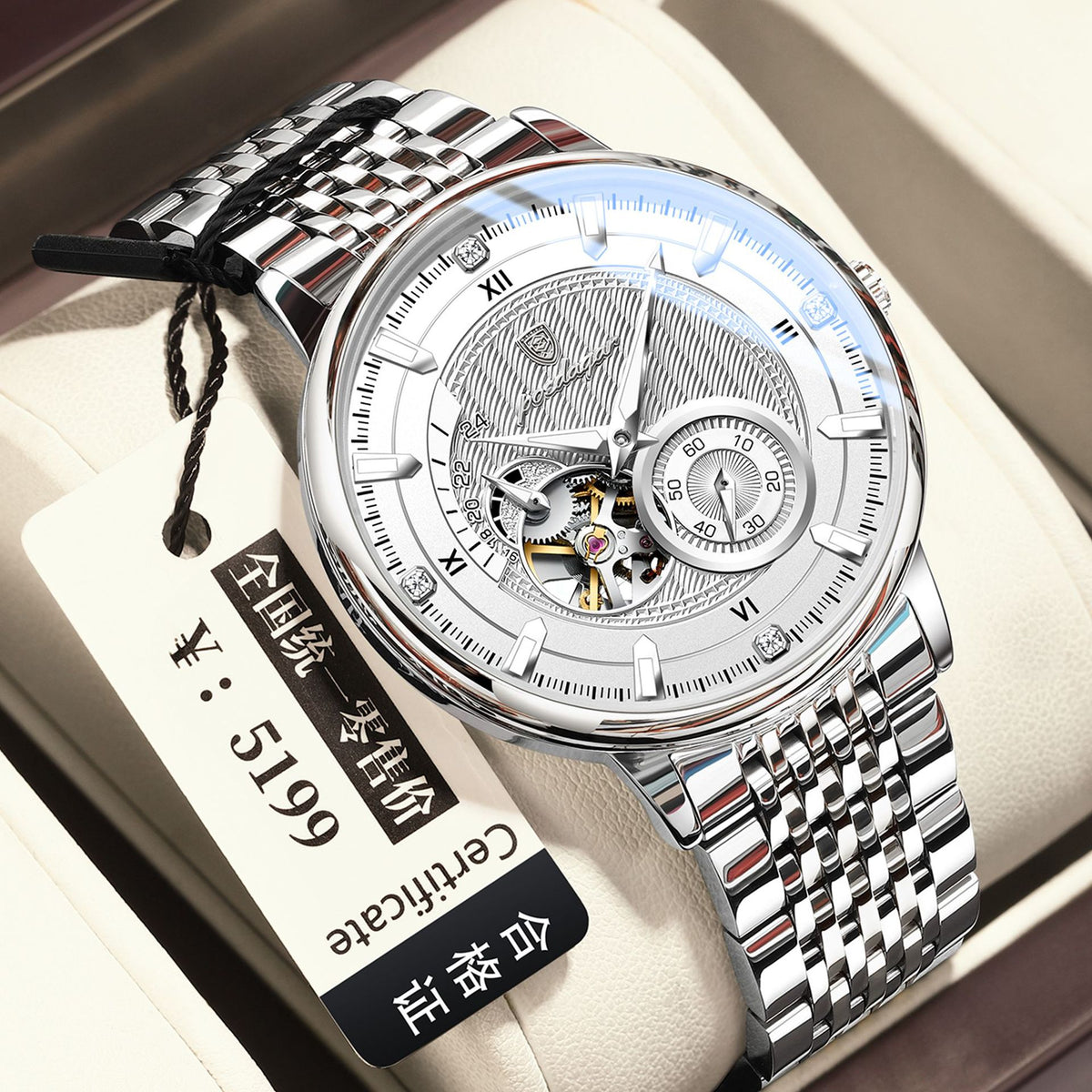 Automatische, wasserdichte Herren-Armbanduhr – Bild 2 | LuxeStyle