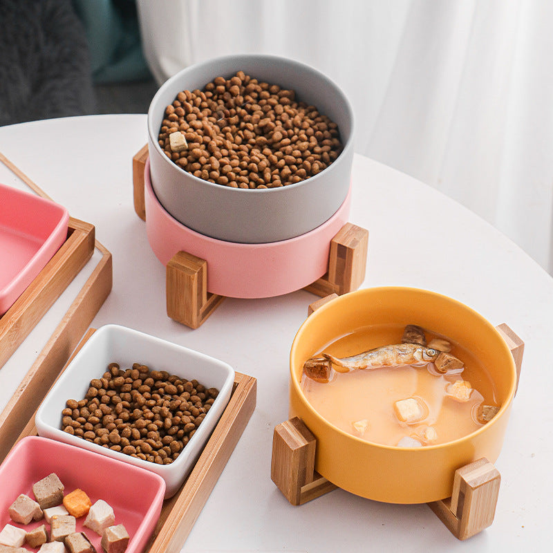 Katzenbowl mit Holzstütze – 200 ml – Bild 18 | LuxeStyle