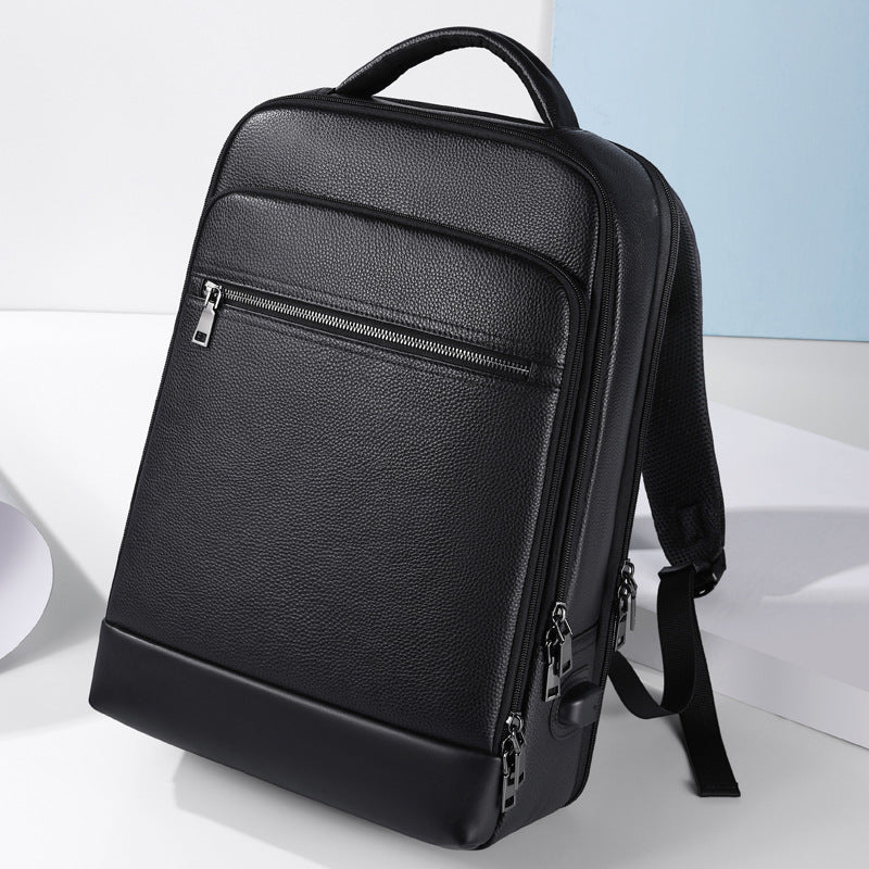 Business Rucksack aus Leder für Herren – Bild 1 | LuxeStyle