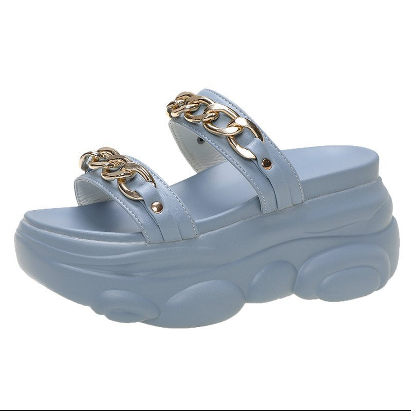 Platform-Ketten-Slipper für Damen – Bild 4 | LuxeStyle
