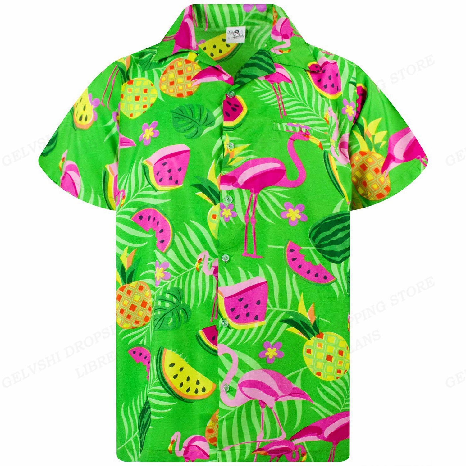 Herren Hawaiihemd gestreift