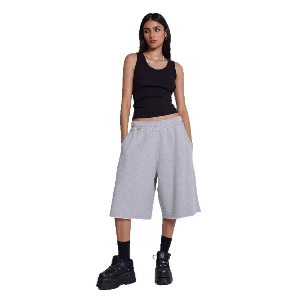 Freizeit-Shorts im Retro-Stil mit Fransen