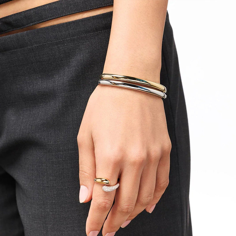 Vintage Teardrop Ring mit Vollbesatz