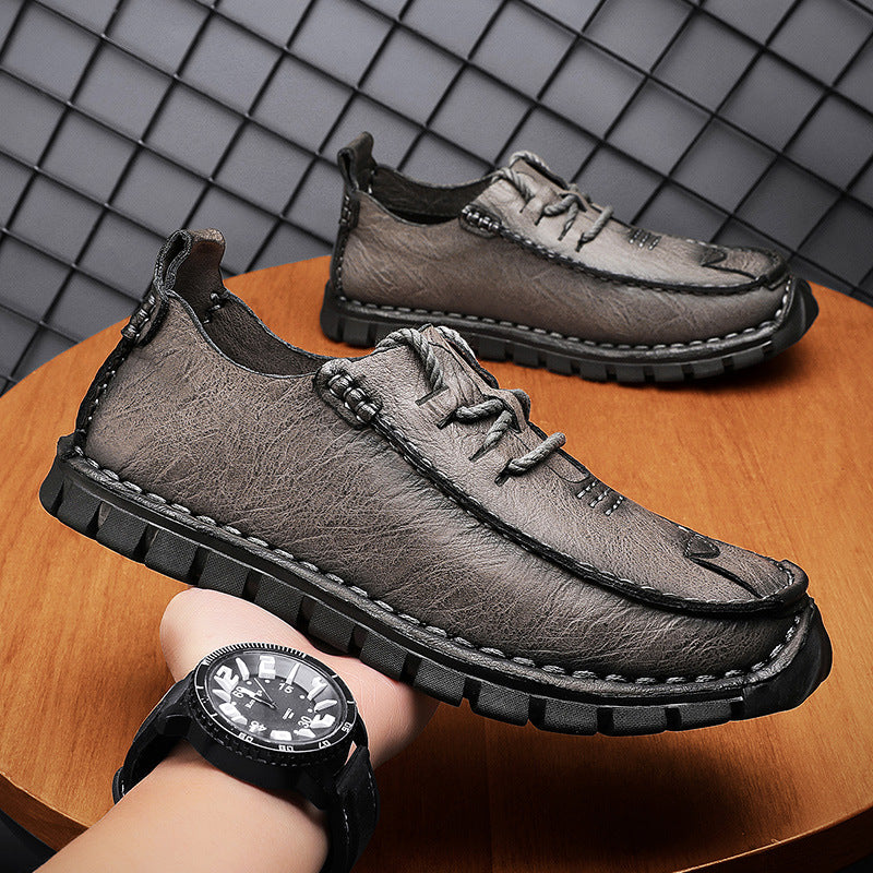 Outdoor Leder-Freizeitschuh für Herren – Bild 4 | LuxeStyle