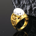 Herren Titan-Stahl Ring Vertex