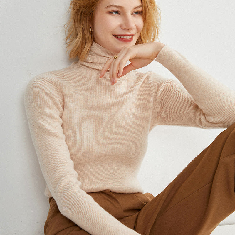 Langarm Strickpullover Slim Fit