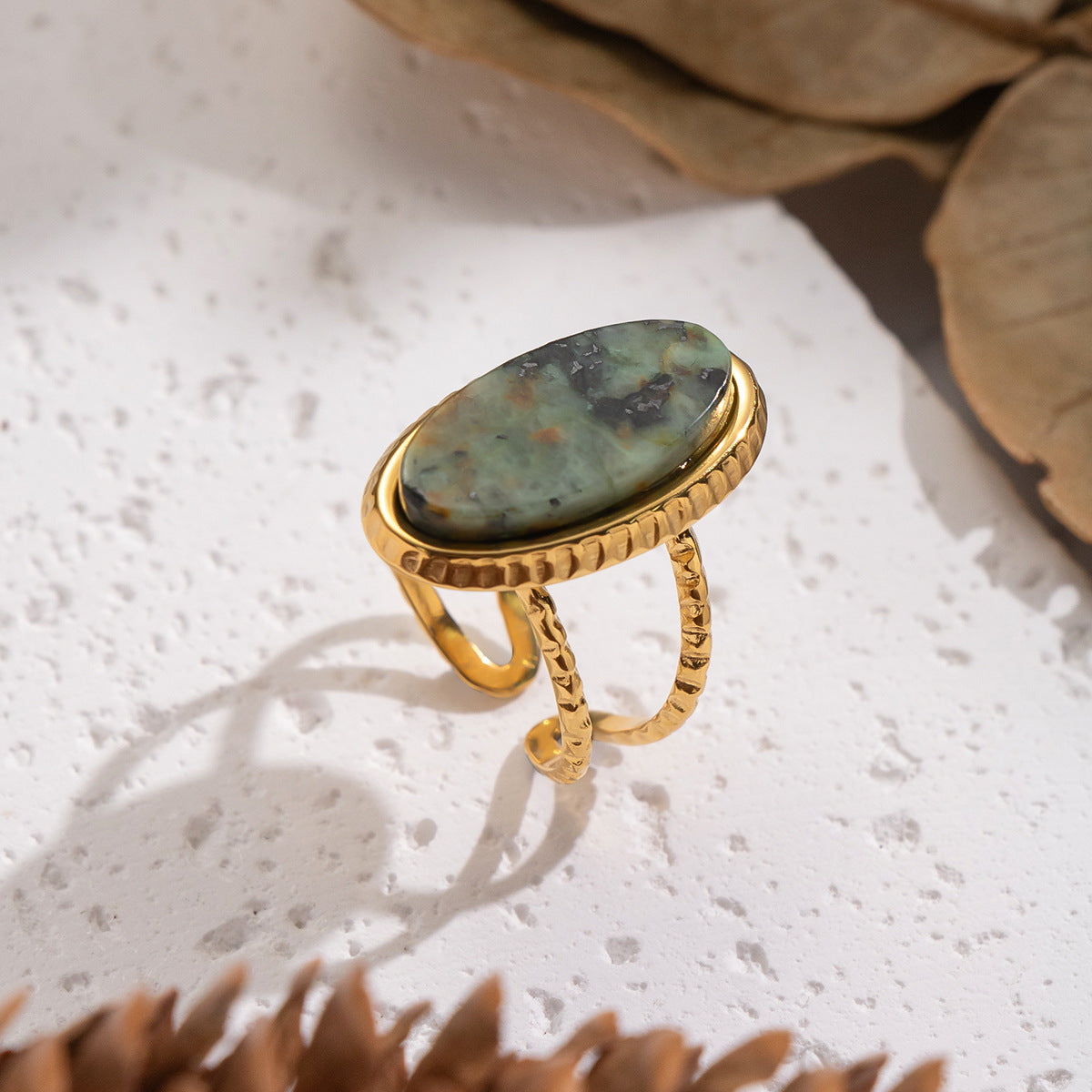 Vintage Naturstein Ring für Frauen – Bild 5 | LuxeStyle