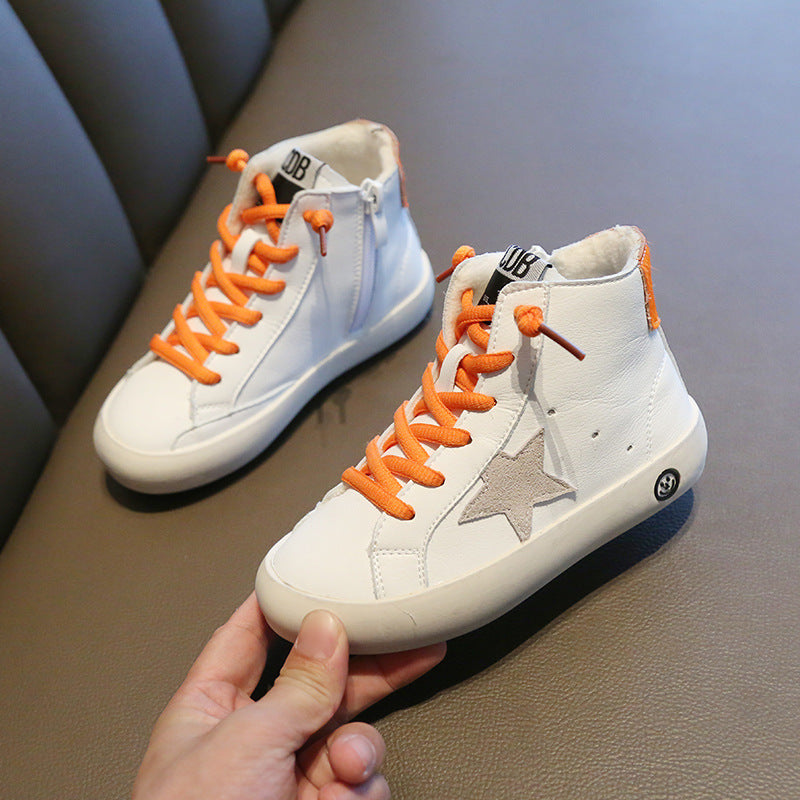 Baby-Lauflernschuhe aus Rindsleder