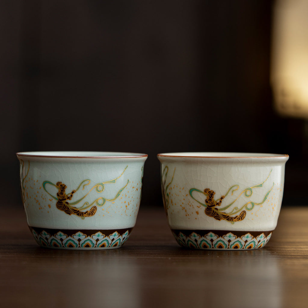 Tee-Becher aus Keramik – Dunhuang Apsaras – Bild 6 | LuxeStyle