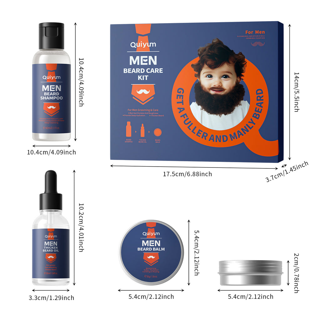 Bartpflege 3-teiliges Set für Männer · 3 Stück – Bild 5 | LuxeStyle