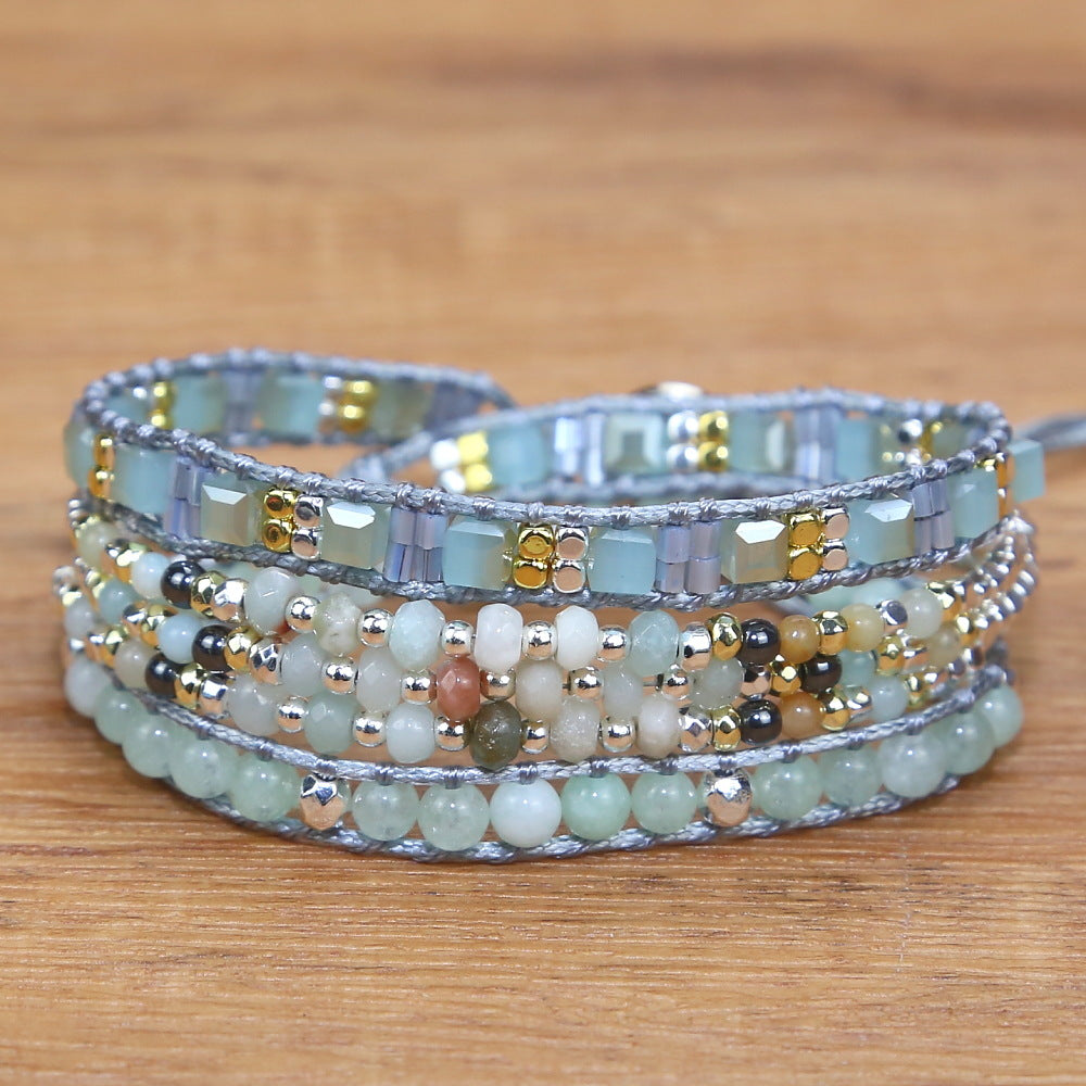 Geflochtenes Retro-Armband mit Onyx-Perlen – Bild 5 | LuxeStyle