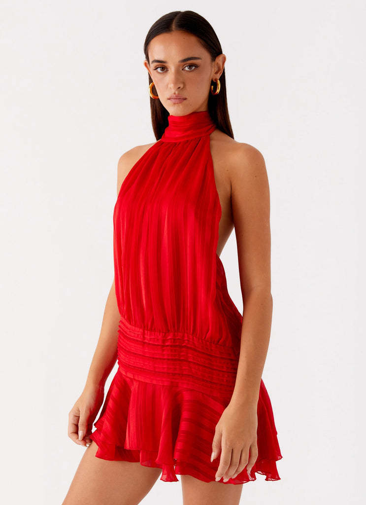 Halterkleid mit Rückenausschnitt und Schleife – Bild 8 | LuxeStyle