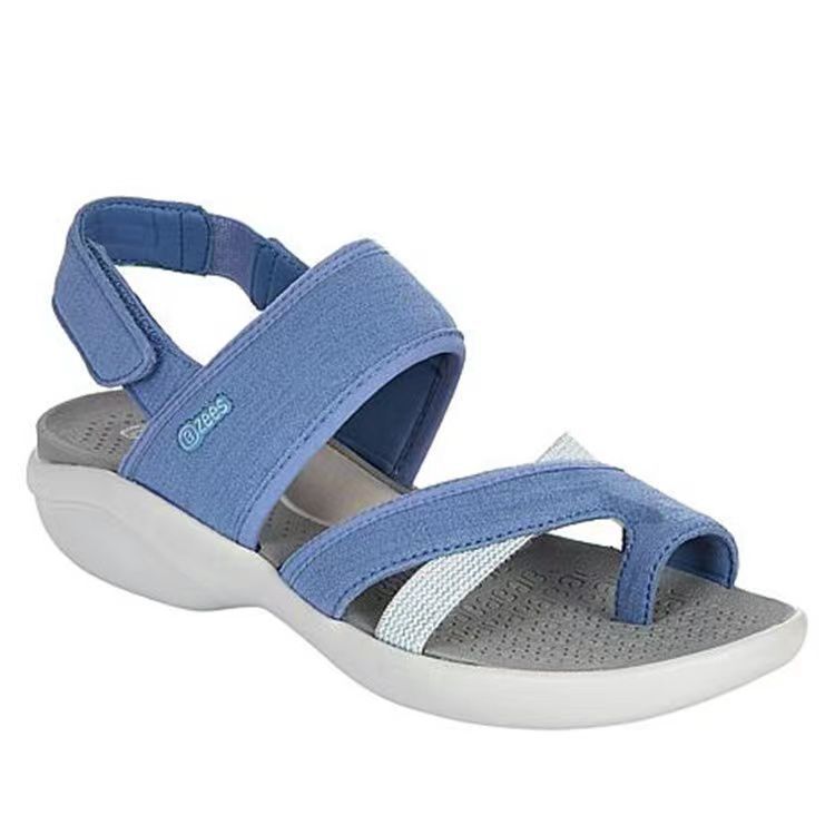 Grosse Sandalen mit Klett-Clip-Plattform für Frauen – Bild 3 | LuxeStyle