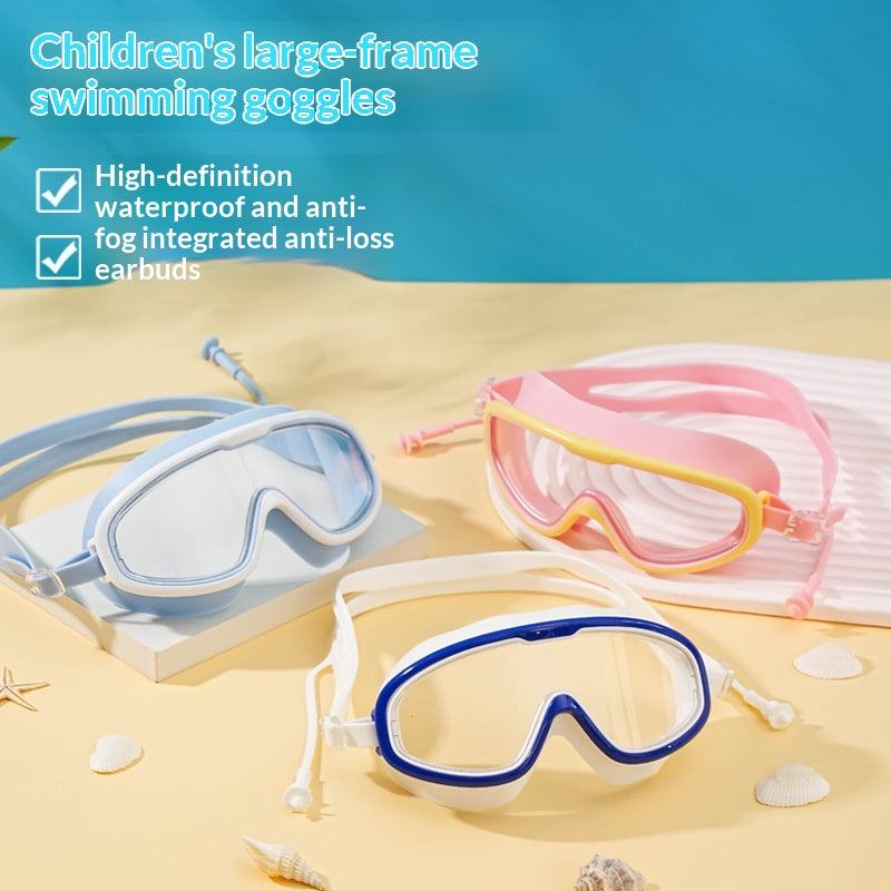 Kinder Schwimmbrille mit grossem Rahmen