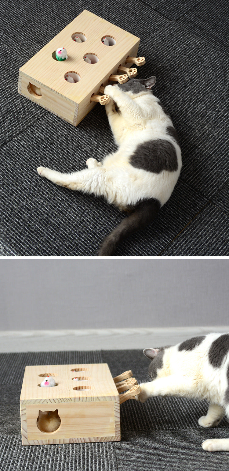 Whac-a-mole Holzspielzeug für Katzen – Bild 7 | LuxeStyle