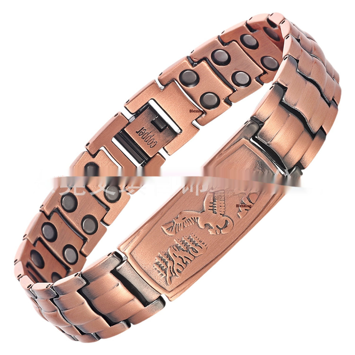 Kupfer-Magnetarmband mit Retro-Adler – Bild 3 | LuxeStyle